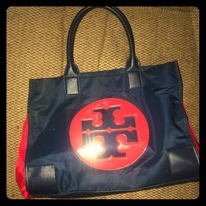 SOLD ❌❌ Tory Burch Blue & Orange 🍊 Ella Tote